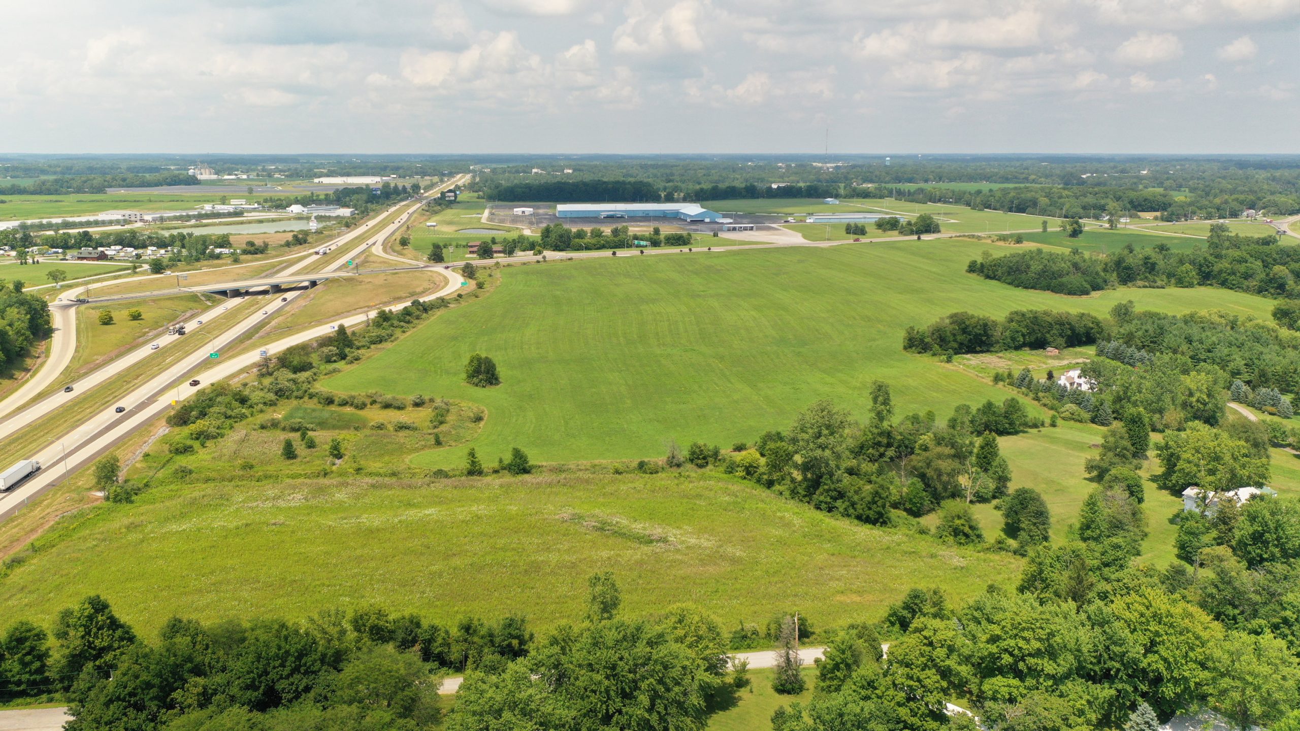 Aerial photo of the Project Elite property